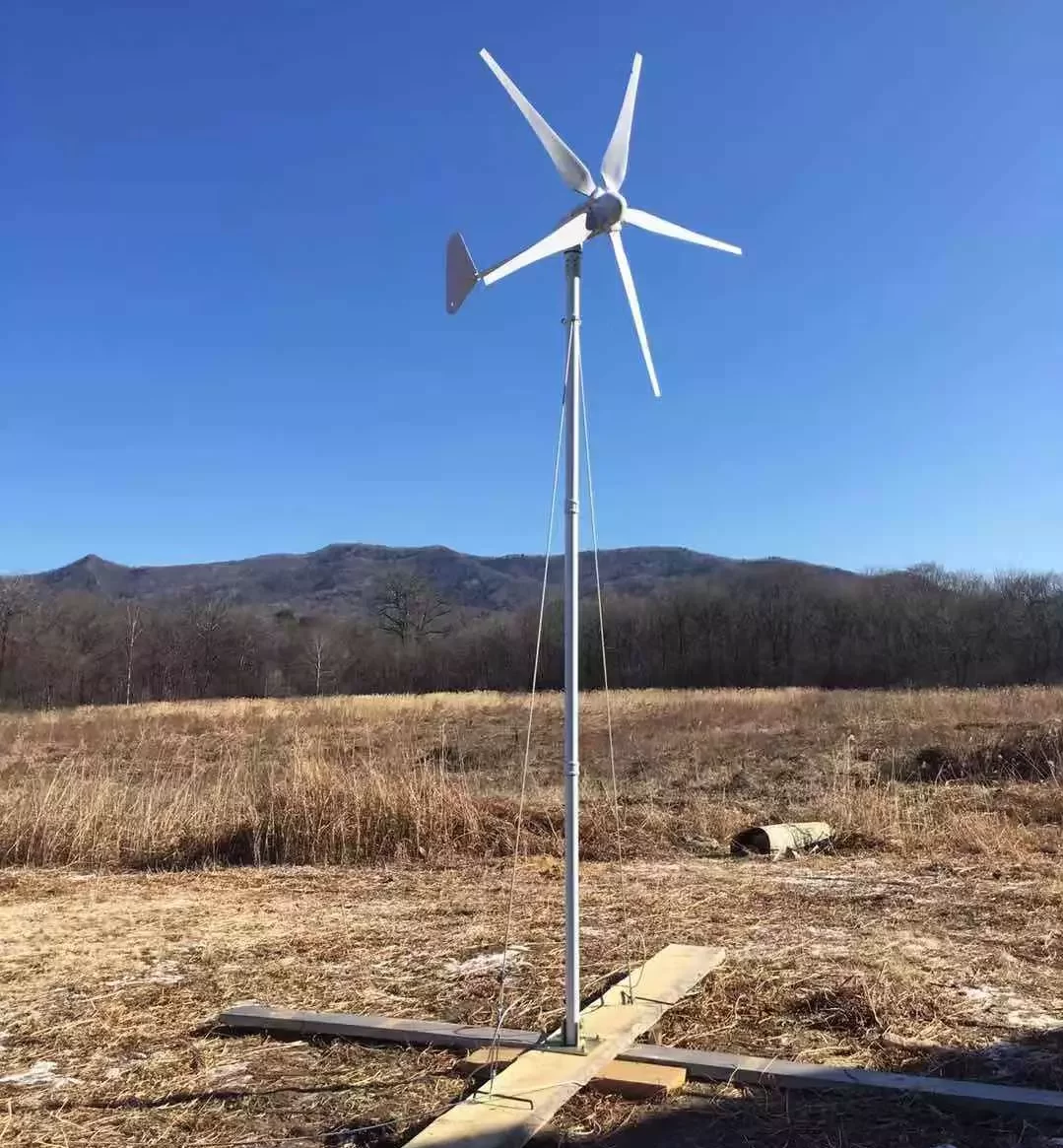 1kW wind turbine working video