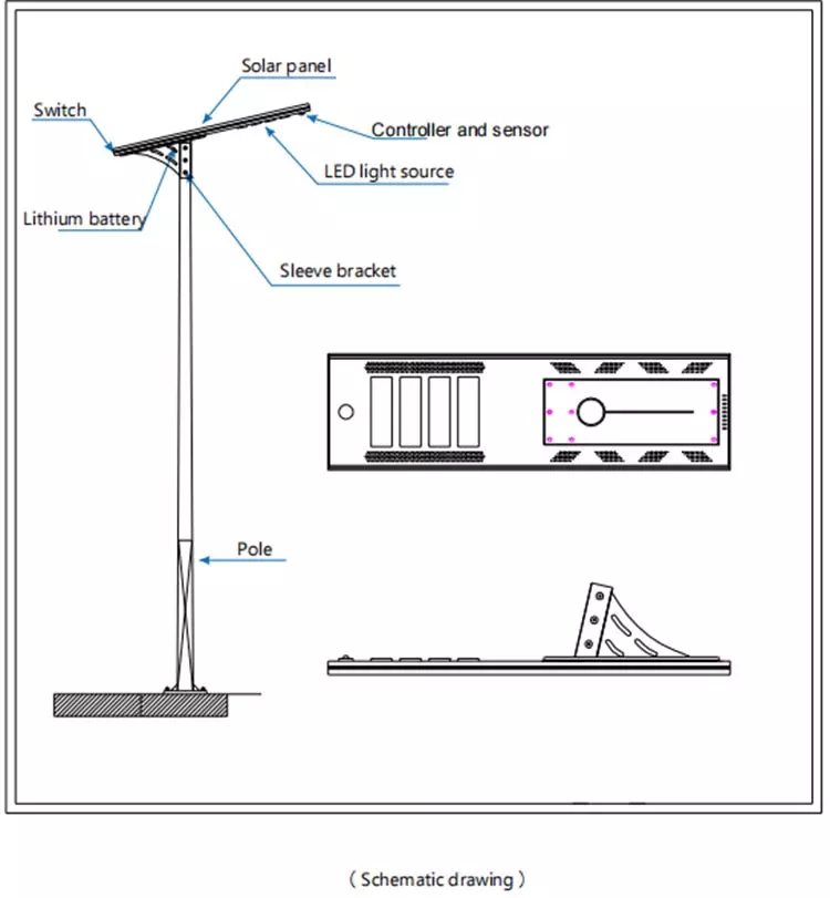 solar lamp post