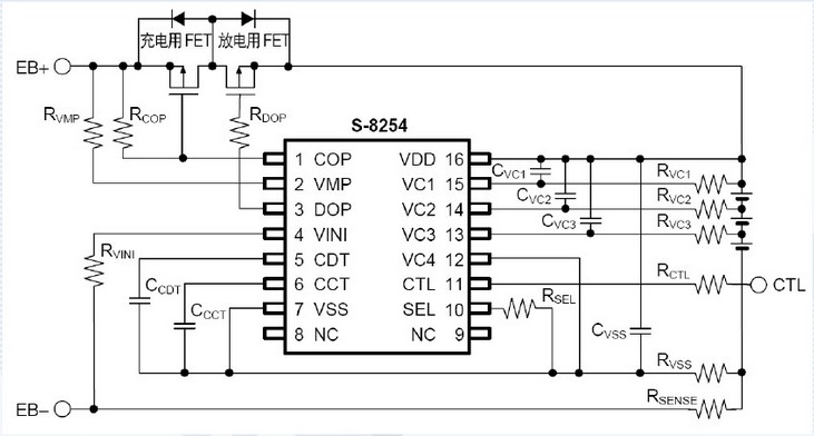 Protection circuit composition: IC