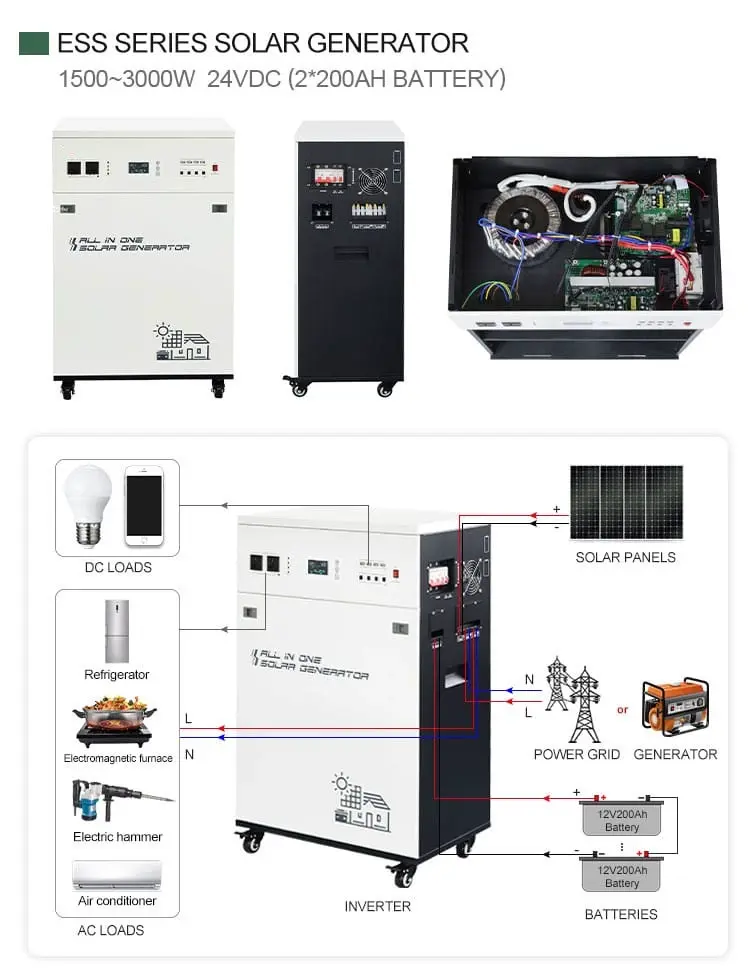 1kw-6kw all in one solar generator