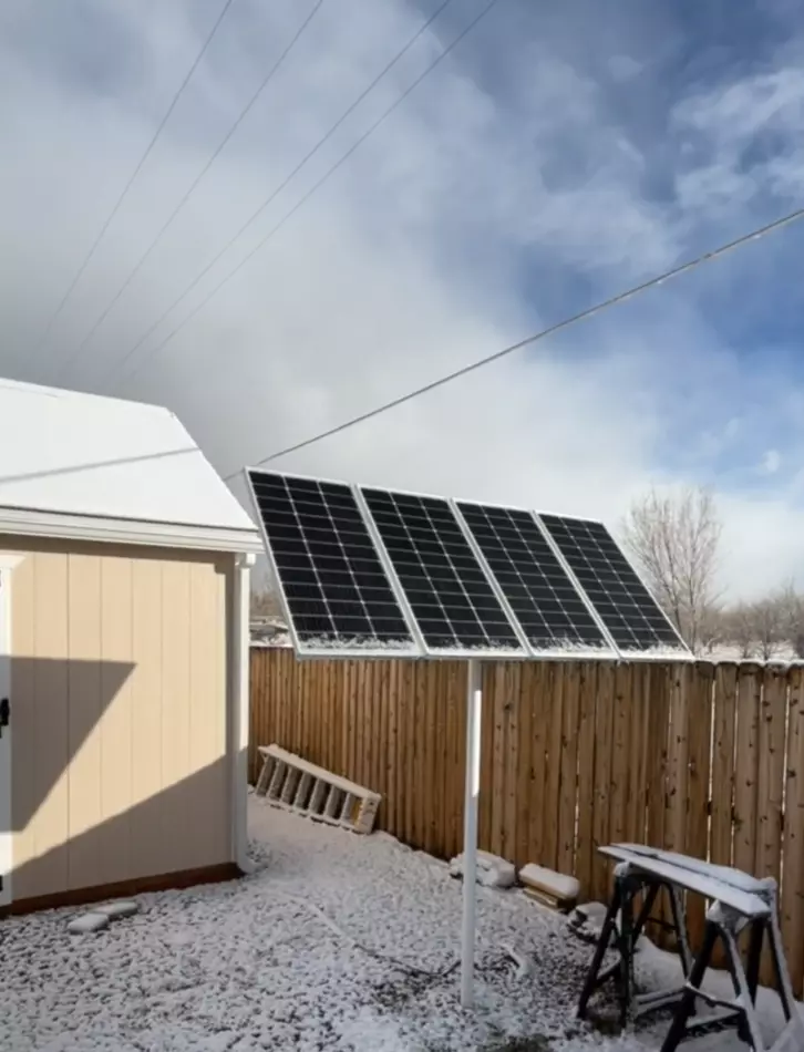 special poles to support solar panels