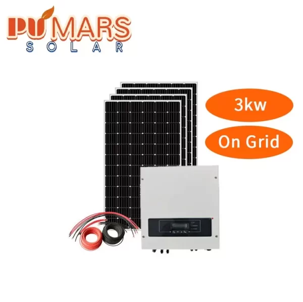 3kW On Grid System Solar Energy use In the Brazil market