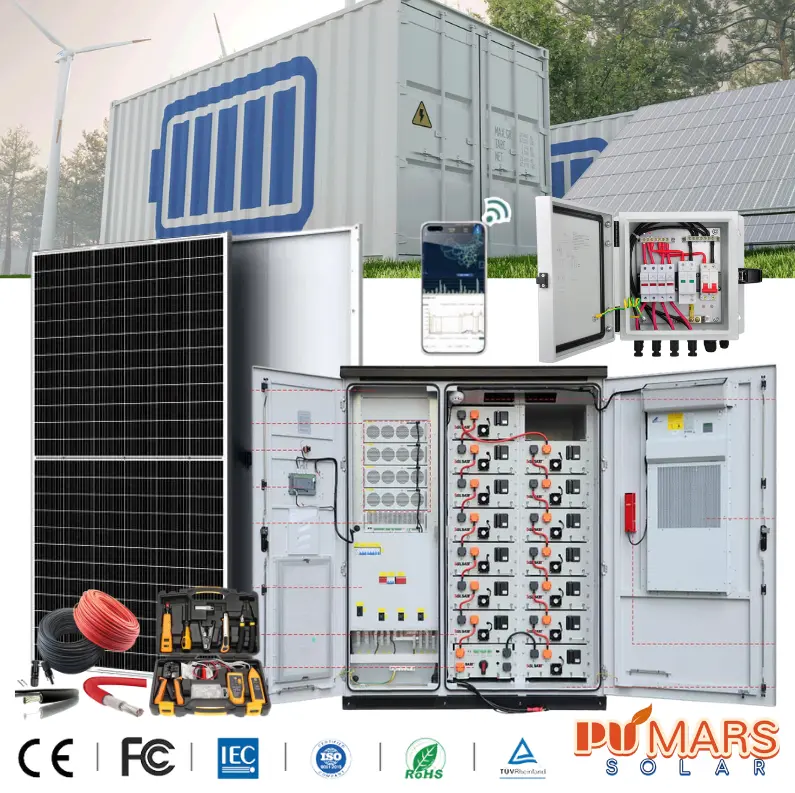 Energy Storage 10.24MWh Solar Power Plant 2MW for Industrial