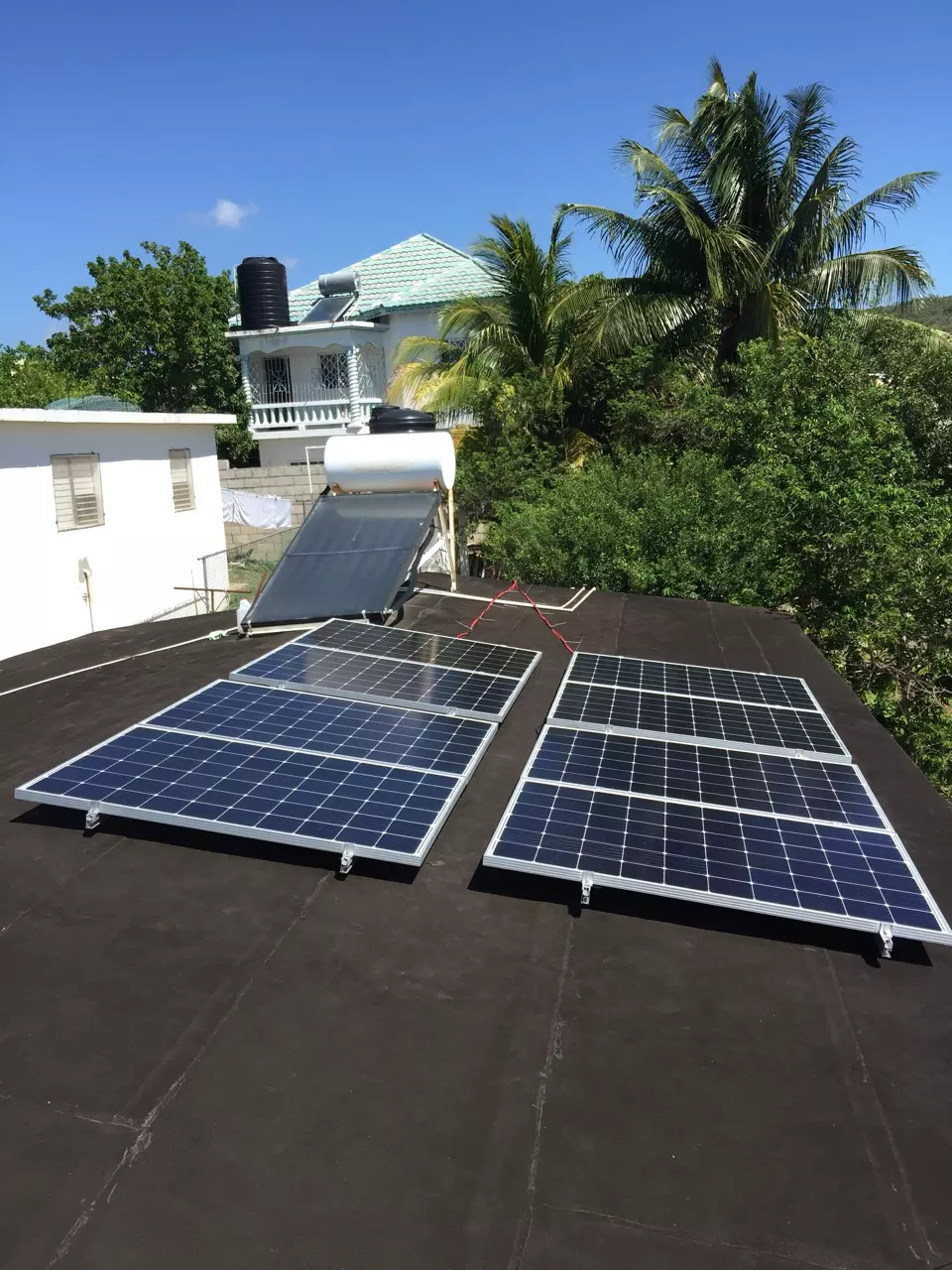 PVMars 2kw solar panels installed on rooftop