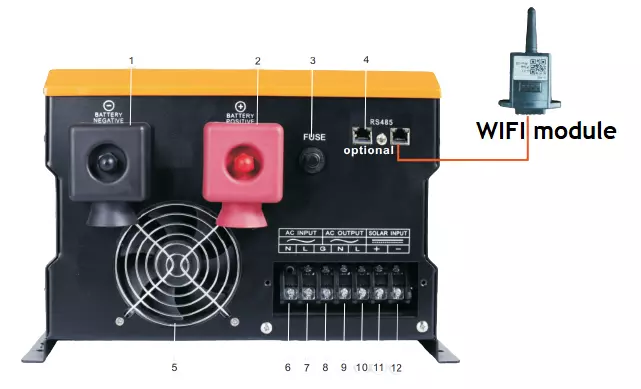 Support mobile apps, can monitor and set inverter parameters