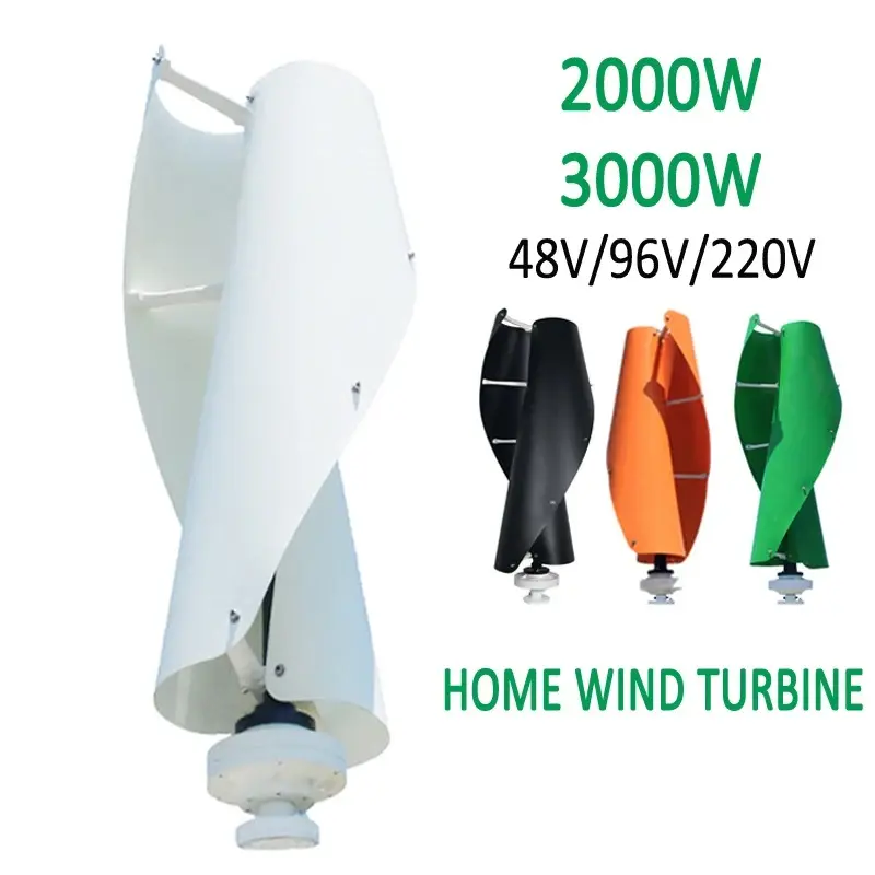 100w-5000w Spiral wind turbine on sale