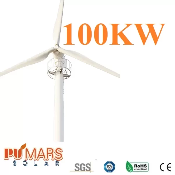 100kW wind generator horizontal axis type price