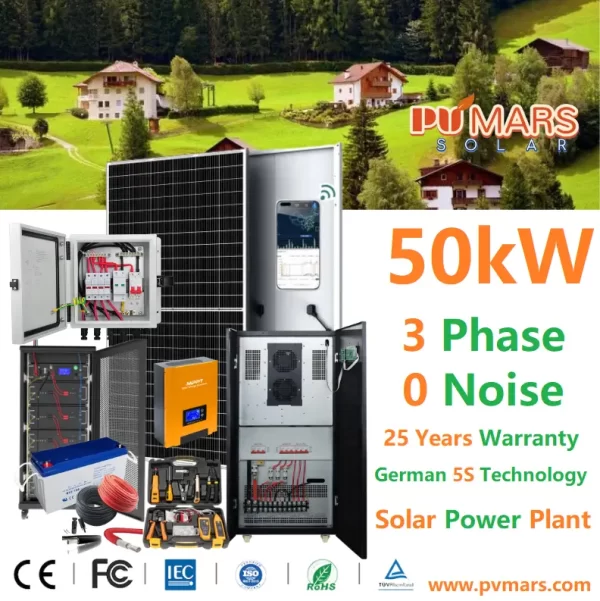 50kVA 50kW Solar Power Plant And Price - 2024