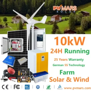 Hybrid 10kW Solar Wind Generator