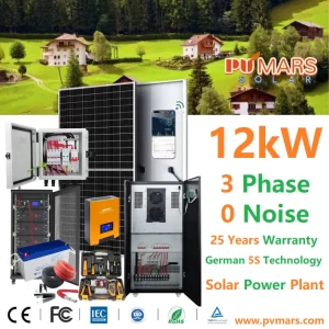 12kVA 12kW 3Phase Solar Power Plant And Price - 2024
