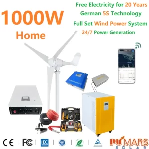 1kVA 1kW Wind Turbine Cost - Horizontal Axis