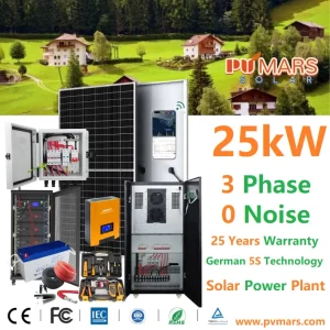 25kVA 25kW 3Phase Solar Power Plant And Price - 2024