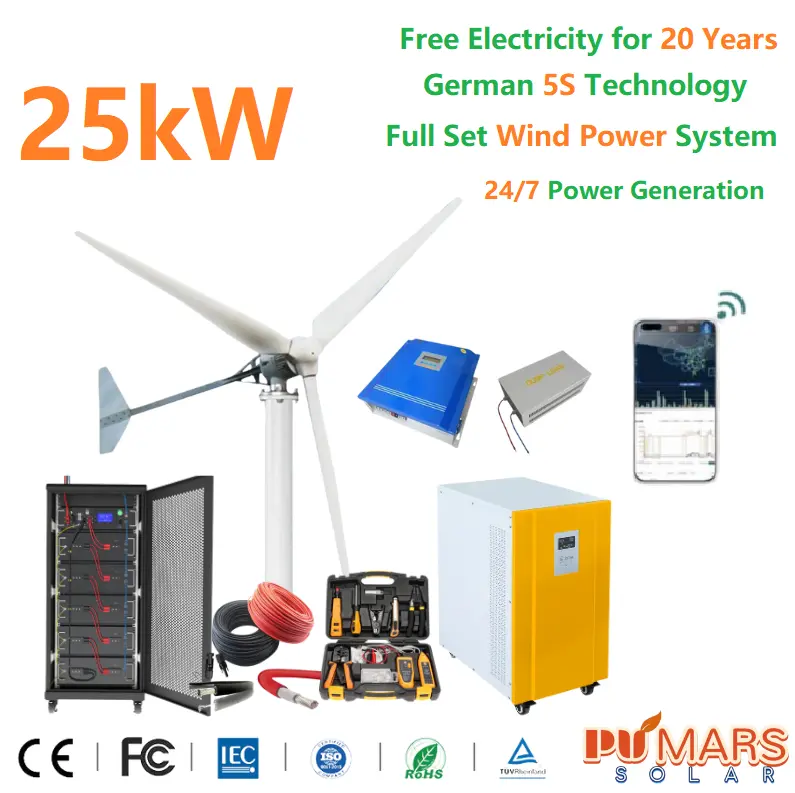 10kW-30kW Wind Turbine and Wind Power Plant Cost