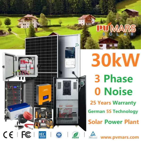 30kVA 30kW Solar Power Plant And Price - 2024