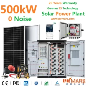 500kW Solar Panel Plant - Install, Battery Capacity, Energy Output
