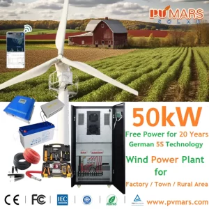 50kW Wind Turbine - Horizontal Axis