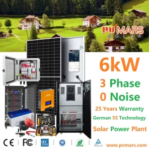 6kVA 6kW 3 Phase Solar Power Plant Price - 2024