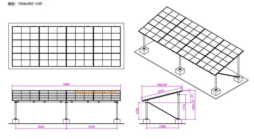 specially solar panel brackets withstand over 55m/s winds