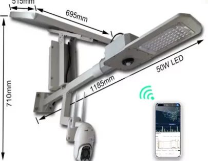 50W Solar Powered Led Lights Outdoor with CCTV Camera Price